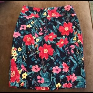 Maurices floral pencil skirt